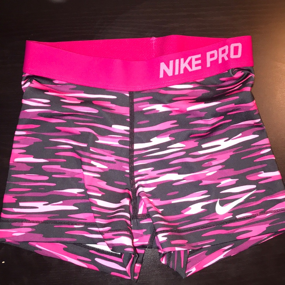 Pink Zebra Nike Pro Spandex